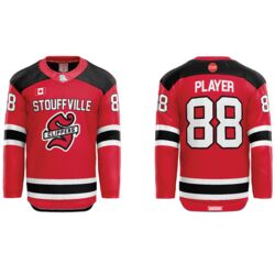 Stouffville Clippers Cut & Sew Jersey Red - Youth Thumbnail