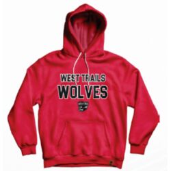 Trailswest Wolves Classic Hoodie - Red Thumbnail