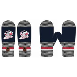 Lacombe Ringette Edge Pepper Stripes Mittens Thumbnail