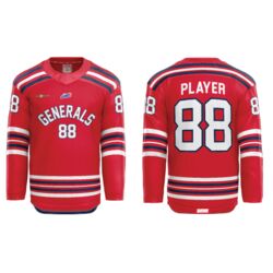 Oceanside Generals Sublimated Jersey with Scoop - Adult Thumbnail