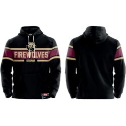 Oshawa Firewolves Sublimated Stripe Show Hoodie - Youth Thumbnail