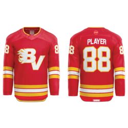 Bow Valley Hockey Jersey - Red (Youth) Thumbnail
