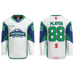 Springbank Rockies Hockey Jersey - White with Sponsor Thumbnail