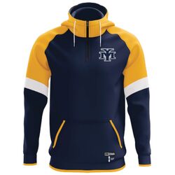 Yarmouth Mariners Colour Block Q-zip Raglan Hoodie Thumbnail