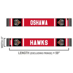 Oshawa OCHL Hawks Classic 3.0 Scarf Thumbnail