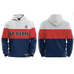 St. Pierre Minor Hockey Tri Color Block Hoodie - Youth Thumbnail