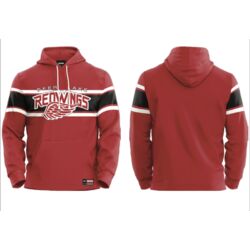 Deer Lake Redwings Stripe Show Sublimated Hoodie - Youth Thumbnail