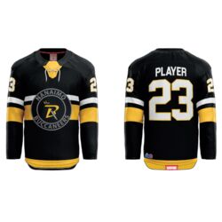 Stony Plain Eagles Cut and Sew Hockey Jersey - Black Thumbnail