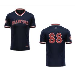 Brantford MB Sublimated V-neck Baseball Jersey Thumbnail