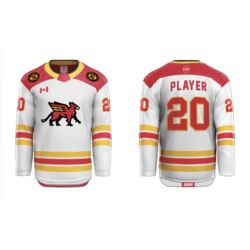 Guelph Gryphons Cut & Sew Hockey Jersey - Home (Youth) Thumbnail