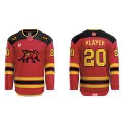 Guelph Gryphons Cut & Sew Hockey Jersey - Third (Youth) Thumbnail