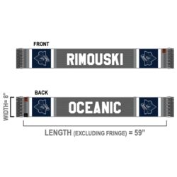 Rimouski Oceanic Pepper Stripes Scarf Thumbnail