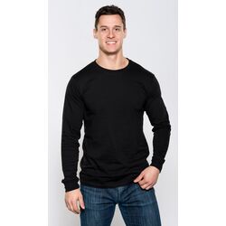 Adult Light Weight Long Sleeve Crew Solid Tee Thumbnail